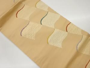 瓦模様織出し名古屋帯